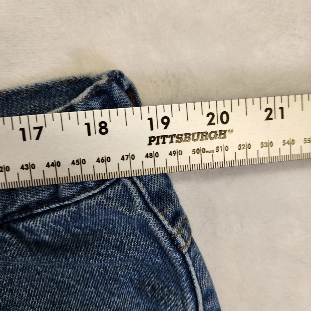 LL‎ Bean Comfort Waist Mens Jeans 38x30 Medium Wash Blue Denim Straight 250265 - Picture 4 of 8
